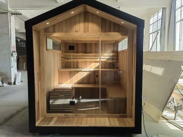 Outdoor Finnish Pine Sauna Cabin